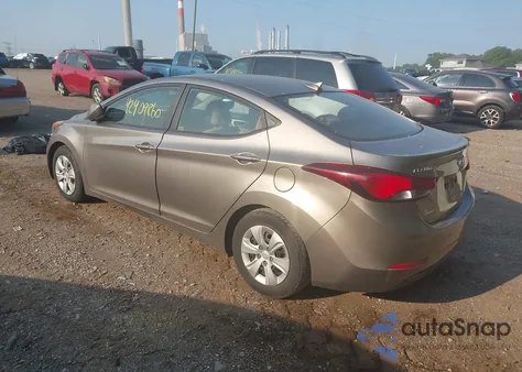 2016 Hyundai Elantra Se из США, поврежденный, VIN 5NPDH4AE5GH793062